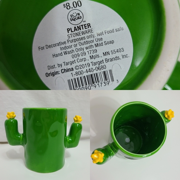 4 Pc Cactus Set *Pillows, Planter, Lights*NWT* - Picture 3 of 6